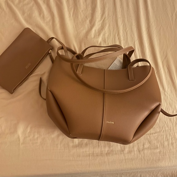 Polene Tan Leather Tote - Picture 4 of 6